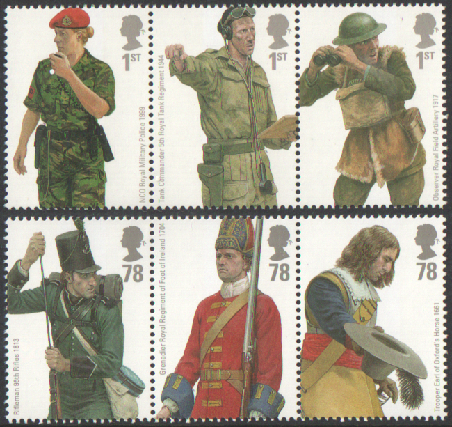 (image for) SG2774 / 79 2007 British Army Uniforms unmounted mint set of 6