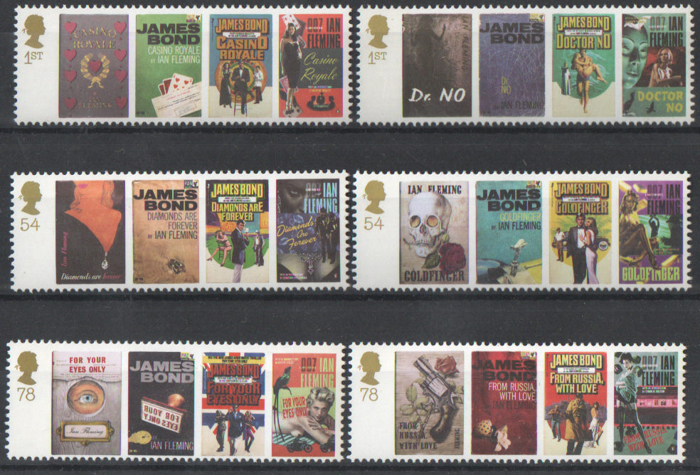 (image for) SG2797 / 02 2008 James Bond unmounted mint set of 6