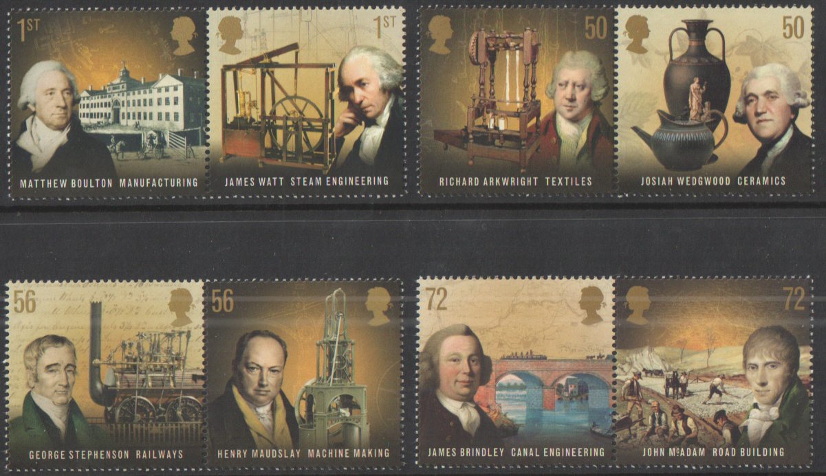 (image for) SG2916 / 23 2009 Industrial Revolution unmounted mint set of 8