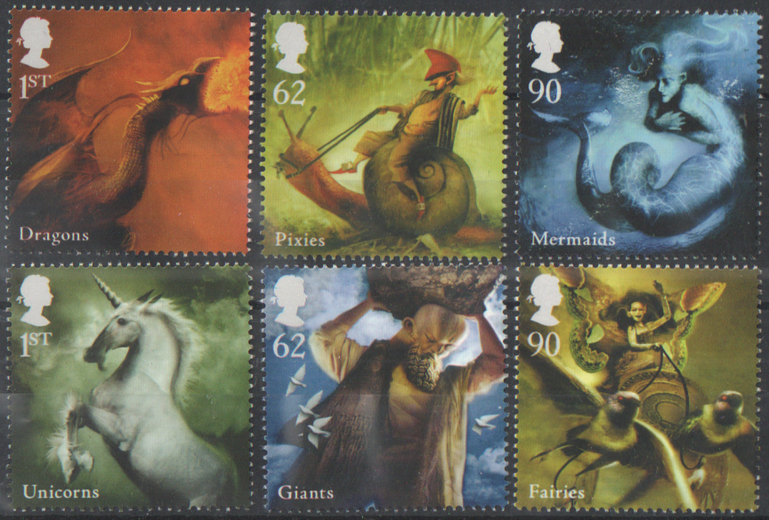 (image for) SG2944 / 49 2009 Mythical Creatures unmounted mint set of 6
