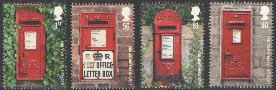 (image for) SG2950 / 53 2009 Post Boxes unmounted mint set of 4
