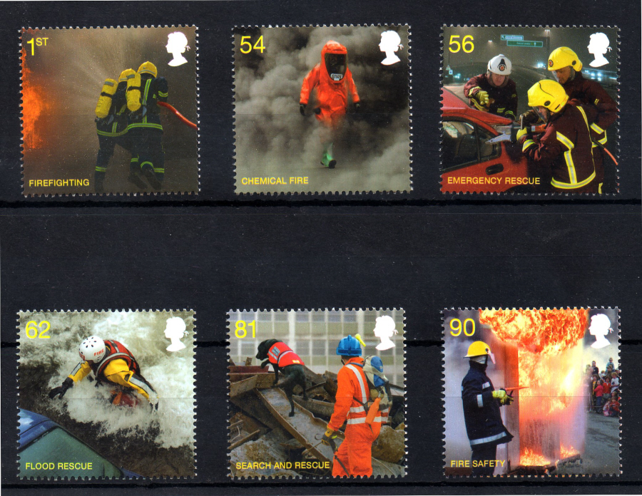 (image for) SG2958 / 63 2009 Fire & Rescue unmounted mint set of 6