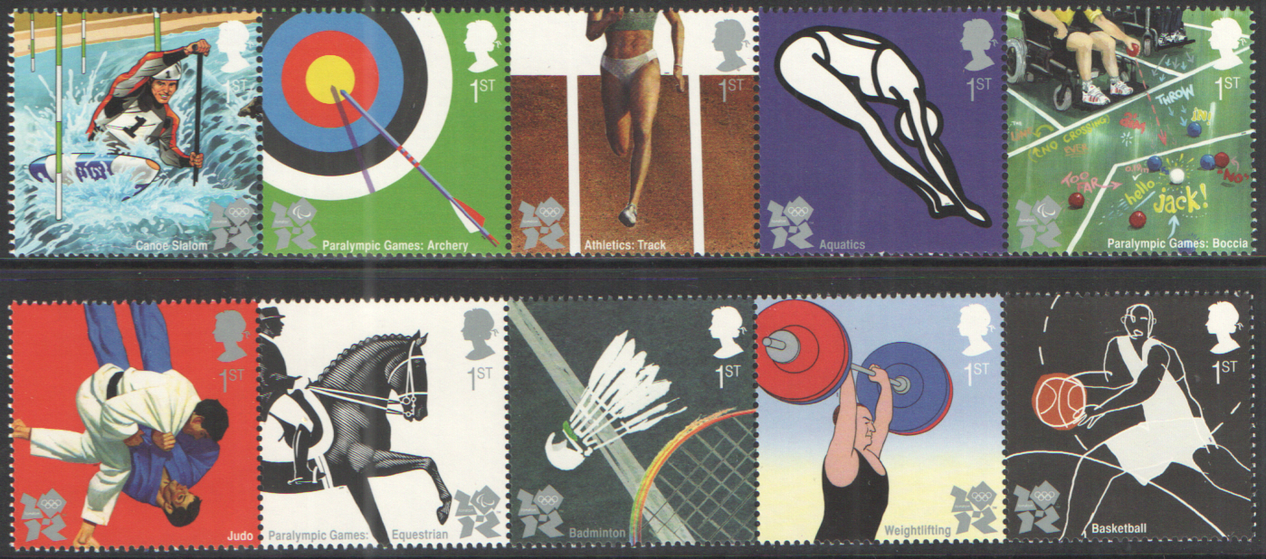 (image for) SG2981 / 90 2009 Olympic & Paralympic Games unmounted mint set of 10