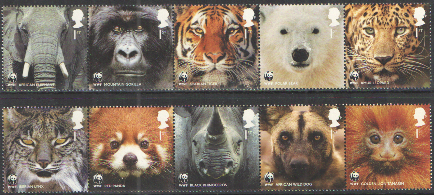 SG3162 / 71 2011 Worldwide Fund for Nature unmounted mint set of 10