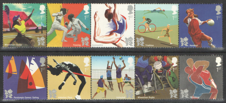 SG3195 / 04 2011 Olympic & Paralympic Games unmounted mint set of 10