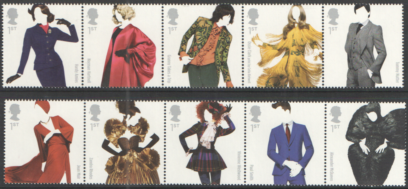 (image for) SG3309 / 18 2012 Great British Fashion unmounted mint set of 10 - Click Image to Close