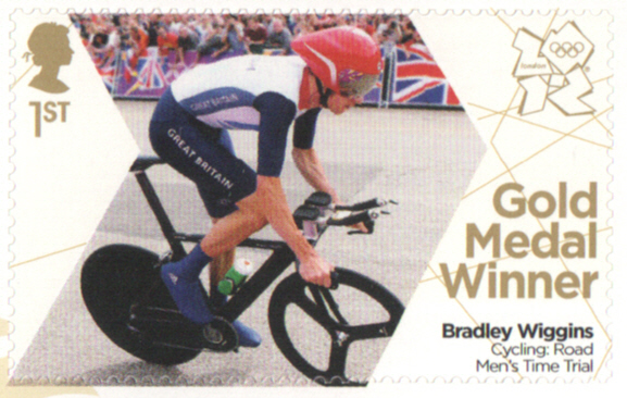 (image for) SG3343 Bradley Wiggins London 2012 Olympic Gold Medal Winner stamp