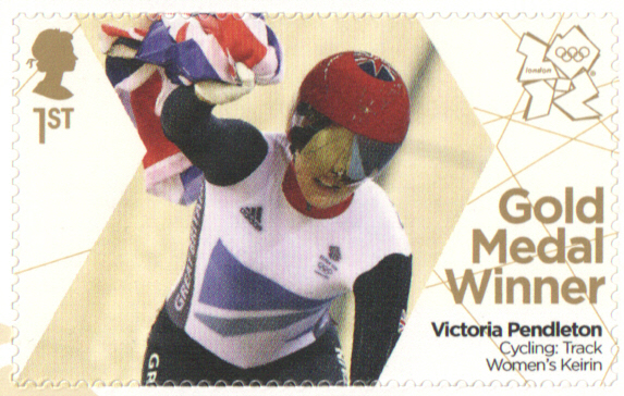 (image for) SG3349 Victoria Pendleton London 2012 Olympic Gold Medal Winner stamp