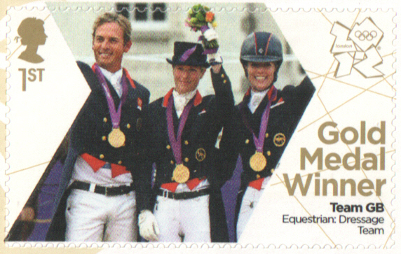 (image for) SG3361 Bechtolsheimer, Dujardin & Hester London 2012 Olympic Gold Medal Winner stamp