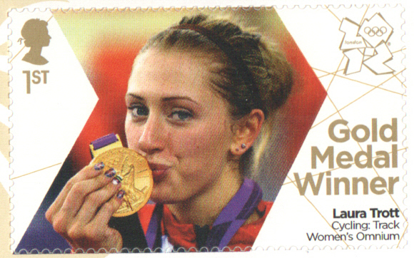 (image for) SG3362 Laura Trott London 2012 Olympic Gold Medal Winner stamp - Click Image to Close
