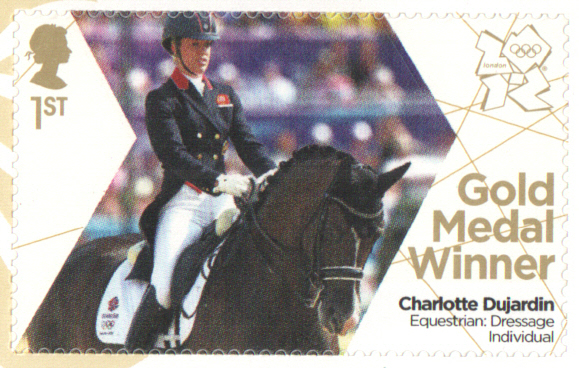 (image for) SG3364 Charlotte Dujardin London 2012 Olympic Gold Medal Winner stamp - Click Image to Close