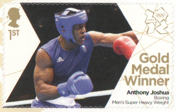 (image for) SG3370 Anthony Joshua London 2012 Olympic Gold Medal Winner stamp - Click Image to Close