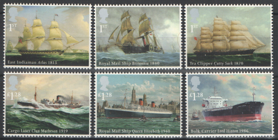 (image for) SG3519 / 24 2013 Merchant Navy unmounted mint set of 6