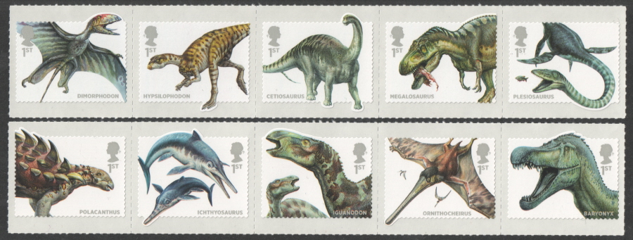 (image for) SG3532 / 41 2013 Dinosaurs unmounted mint set of 10