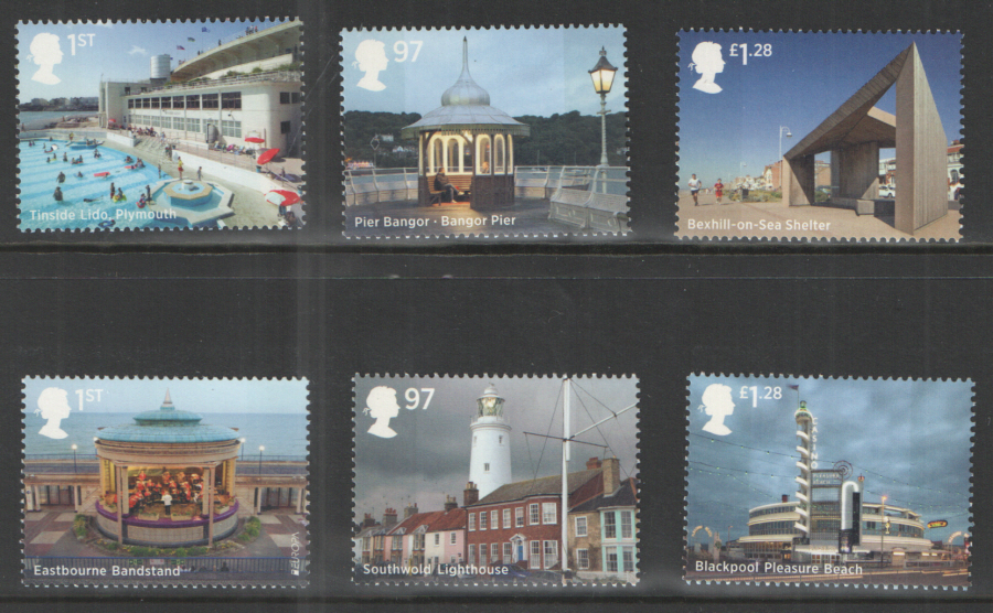 (image for) SG3635 / 40 2014 Seaside Architecture unmounted mint set of 6 - Click Image to Close