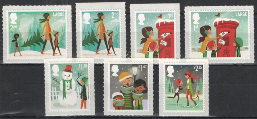 (image for) SG3650 / 56 2014 Christmas Royal Mail unmounted mint set of 7