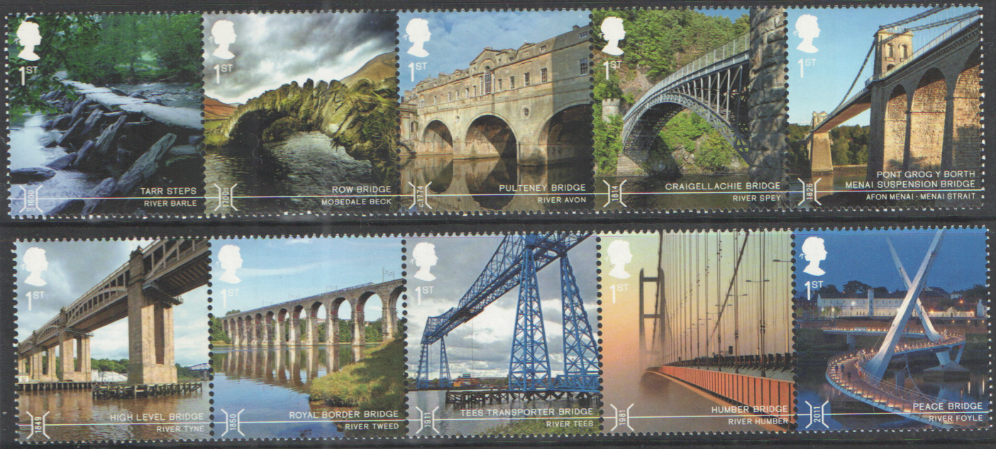 (image for) SG3687 / 96 2015 Bridges unmounted mint set of 10