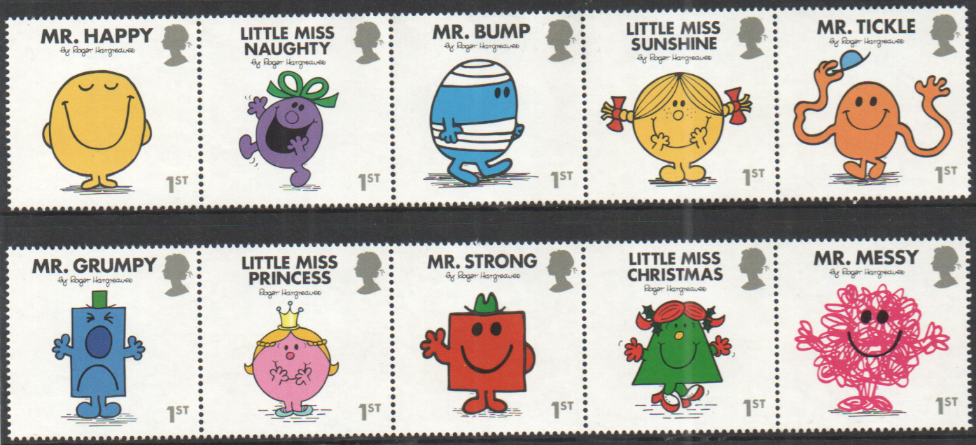 (image for) SG3891 / 00 2016 Mr Men & Little Miss unmounted mint set of 10 - Click Image to Close