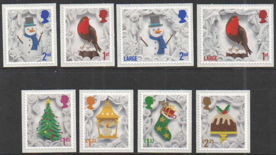 (image for) SG3903 / 10 2016 Christmas unmounted mint set of 8 - Click Image to Close