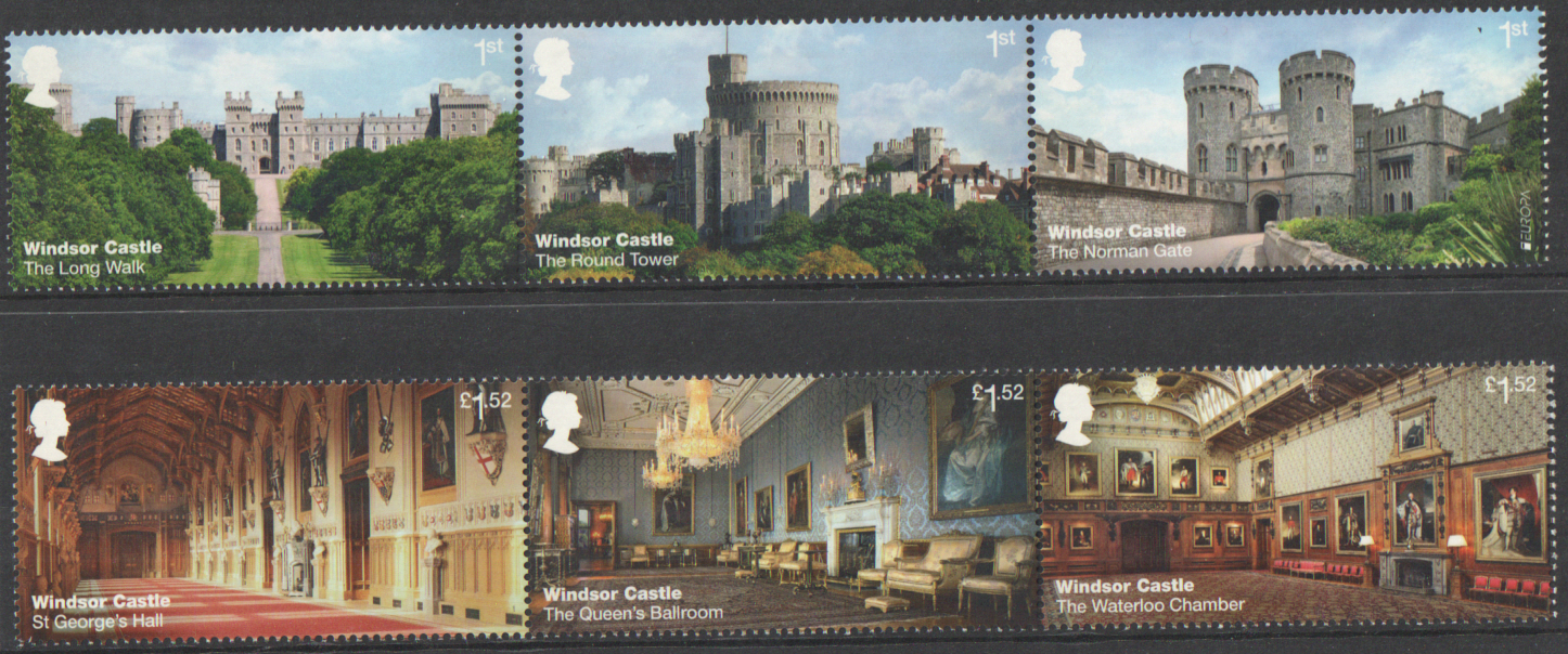 (image for) SG3920 / 25 2017 Windsor Castle unmounted mint set of 6 - Click Image to Close