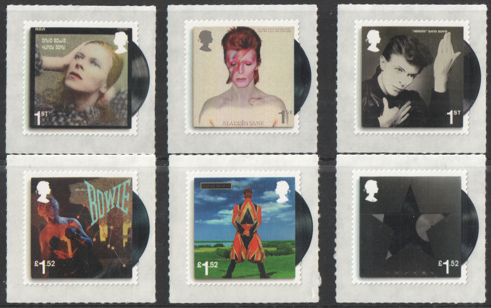 (image for) SG3933 / 38 2017 David Bowie unmounted mint set of 6 - Click Image to Close