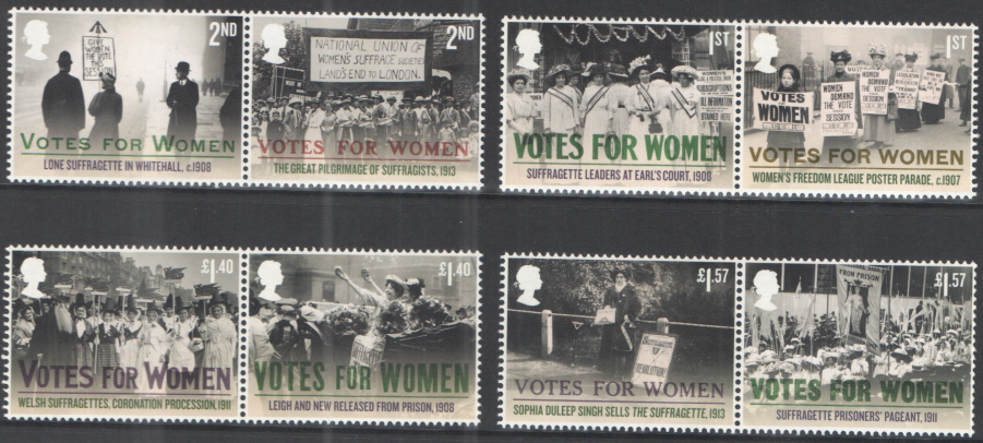(image for) SG4050 / 57 2018 Votes For Women unmounted mint set of 8