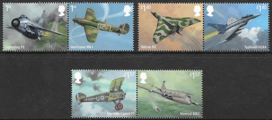 (image for) SG4058 / 63 2018 RAF Centenary unmounted mint set of 6