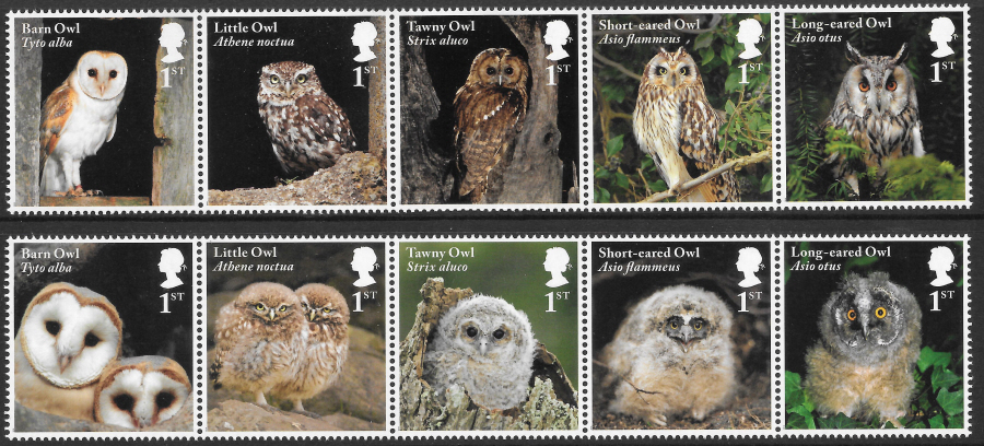 (image for) SG4082 / 91 2018 Owls unmounted mint set of 10