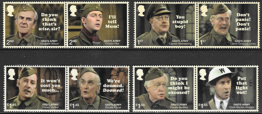 (image for) SG4099 / 4106 2018 Dad's Army unmounted mint set of 8