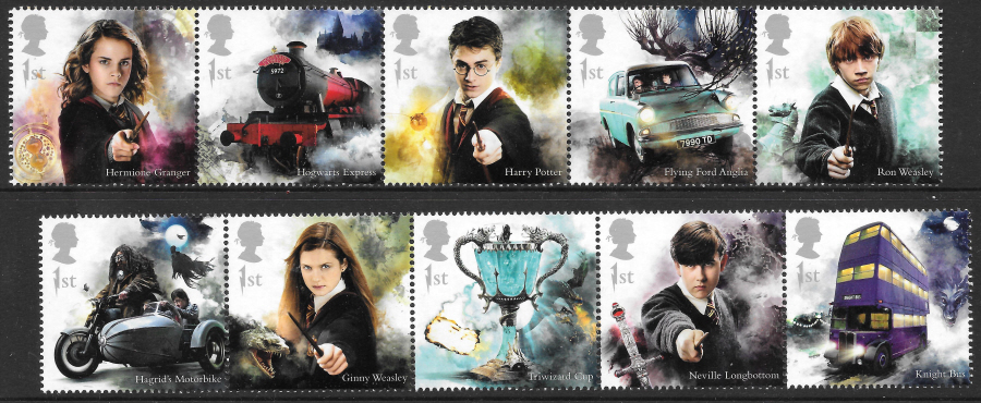 (image for) SG4141 / 50 2018 Harry Potter unmounted mint set of 10 - Click Image to Close