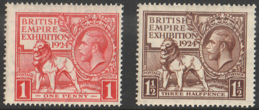 (image for) SG430 / 431 1924 British Empire Exhibition unmounted set of 2 - Click Image to Close