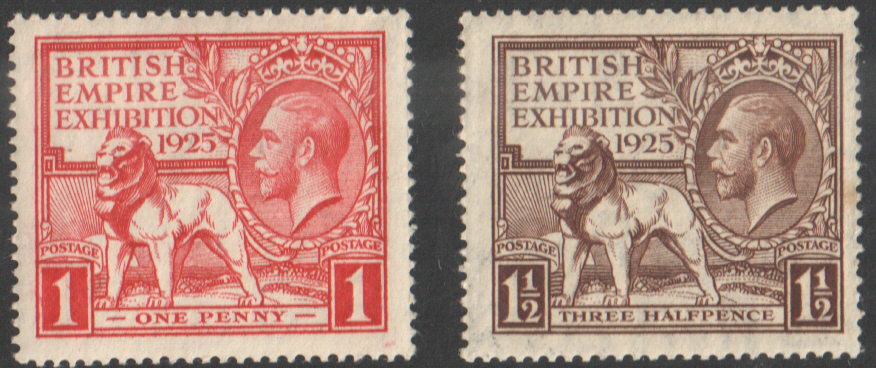 (image for) SG432 / 433 1925 British Empire Exhibition unmounted set of 2 - Click Image to Close