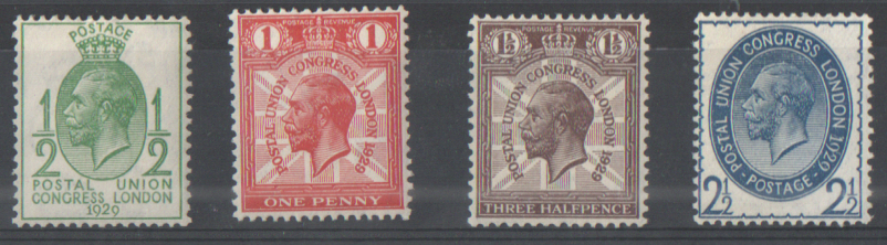 (image for) SG434 / 437 1929 Postal Union Congress unmounted set of 4 - Click Image to Close
