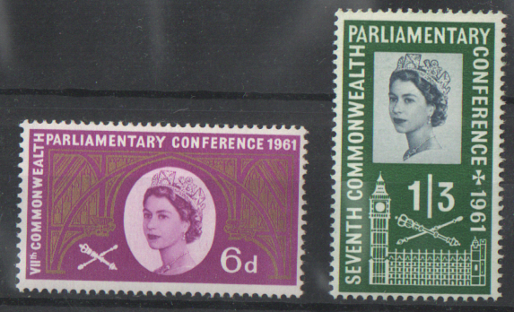 SG629 / 630 1961 Commonwealth Parliamentary Conference unmounted mint set of 2