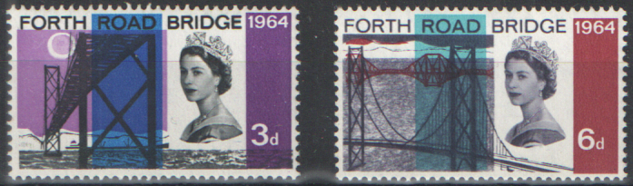 (image for) SG659 / 660 1964 Forth Road Bridge (Ordinary) unmounted mint set of 2 - Click Image to Close
