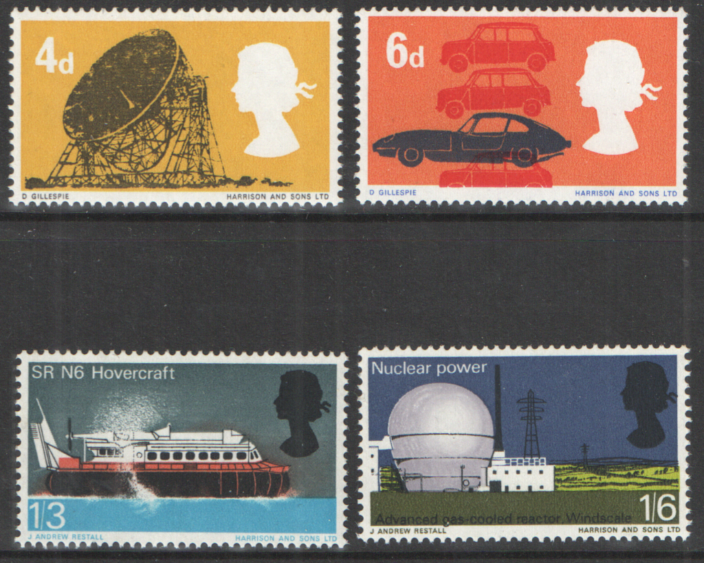 (image for) SG701 / 704 1966 British Technology (Ordinary) unmounted mint set of 4 - Click Image to Close