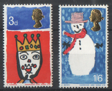 (image for) SG713 / 714 1966 Christmas (Ordinary) unmounted mint set of 2 - Click Image to Close