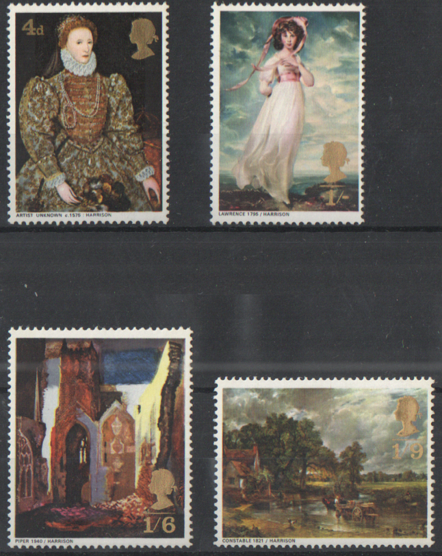 (image for) SG771 / 774 1968 British Paintings unmounted mint set of 4