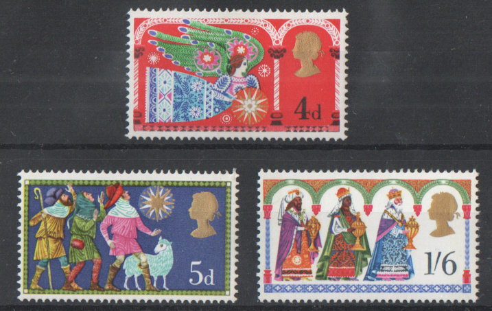 (image for) SG812 / 814 1969 Christmas unmounted mint set of 3