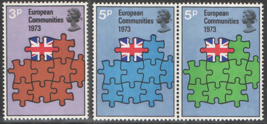 (image for) SG919 / 921 1973 European Communities unmounted mint set of 3