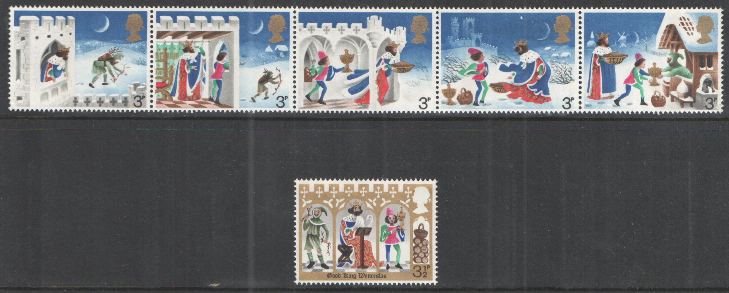 (image for) SG943 / 948 1973 Christmas unmounted mint set of 6