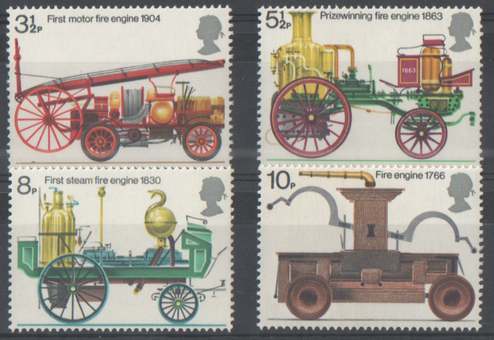 (image for) SG950 / 953 1974 Fire Prevention unmounted mint set of 4 - Click Image to Close