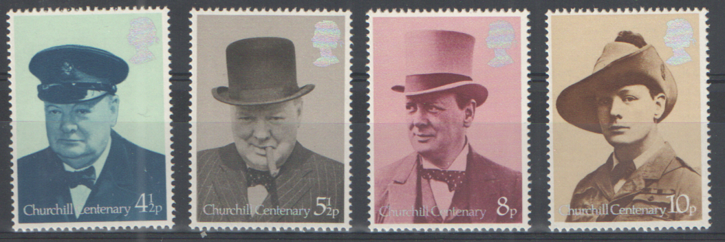 (image for) SG962 / 965 1974 Sir Winston Churchill unmounted mint set of 4