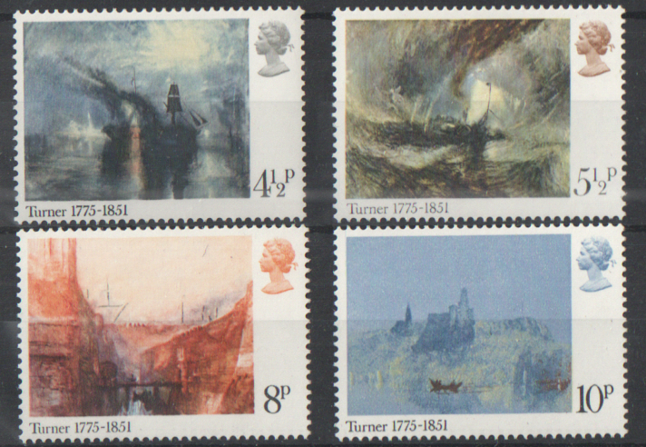 (image for) SG971 / 974 1975 JMW Turner unmounted mint set of 4 - Click Image to Close