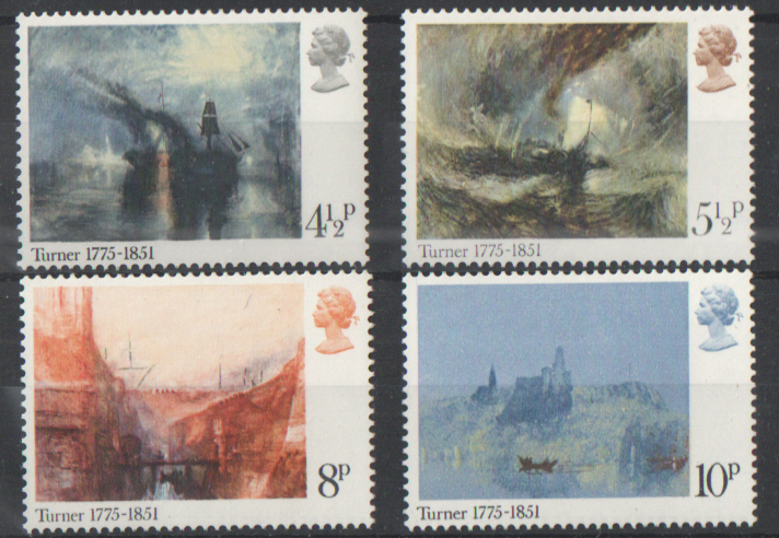 (image for) SG971 / 974 1975 JMW Turner unmounted mint set of 4