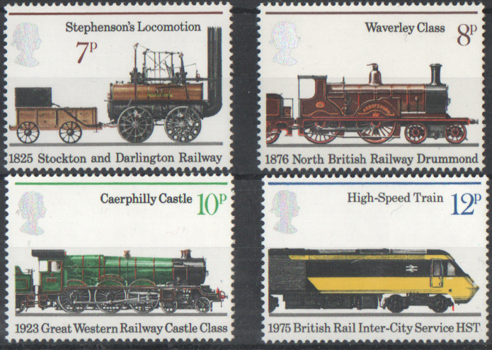 (image for) SG984 / 987 1975 Railways unmounted mint set of 4