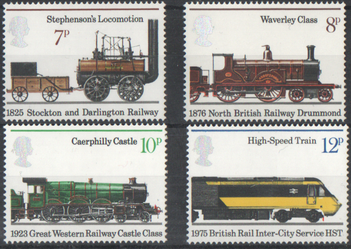 (image for) SG984 / 987 1975 Railways unmounted mint set of 4
