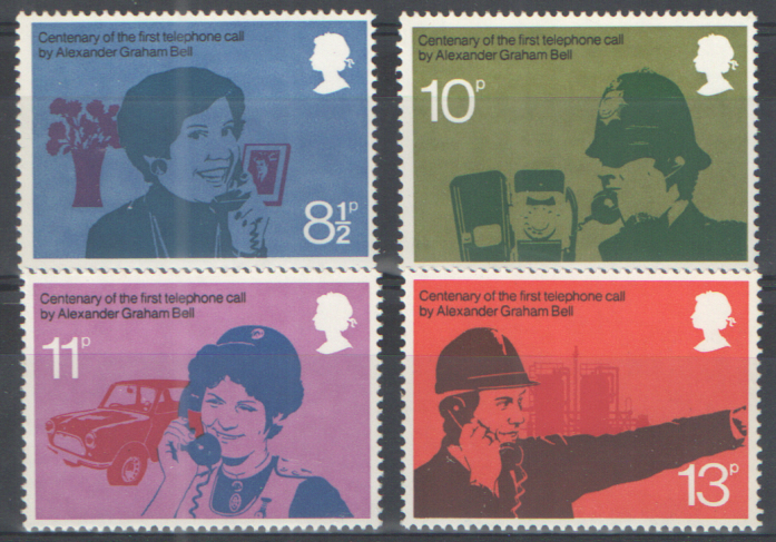 (image for) SG997 / 1000 1976 Telephone Centenary unmounted mint set of 4