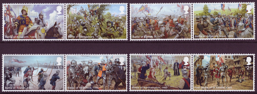 (image for) SG4509 / 16 2021 War of the Roses unmounted mint set of 8