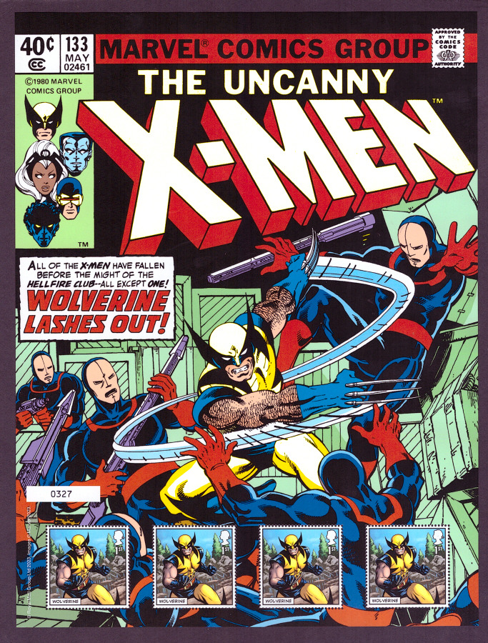 (image for) 2023 X-Men - Wolverine Royal Mail Fan Sheet